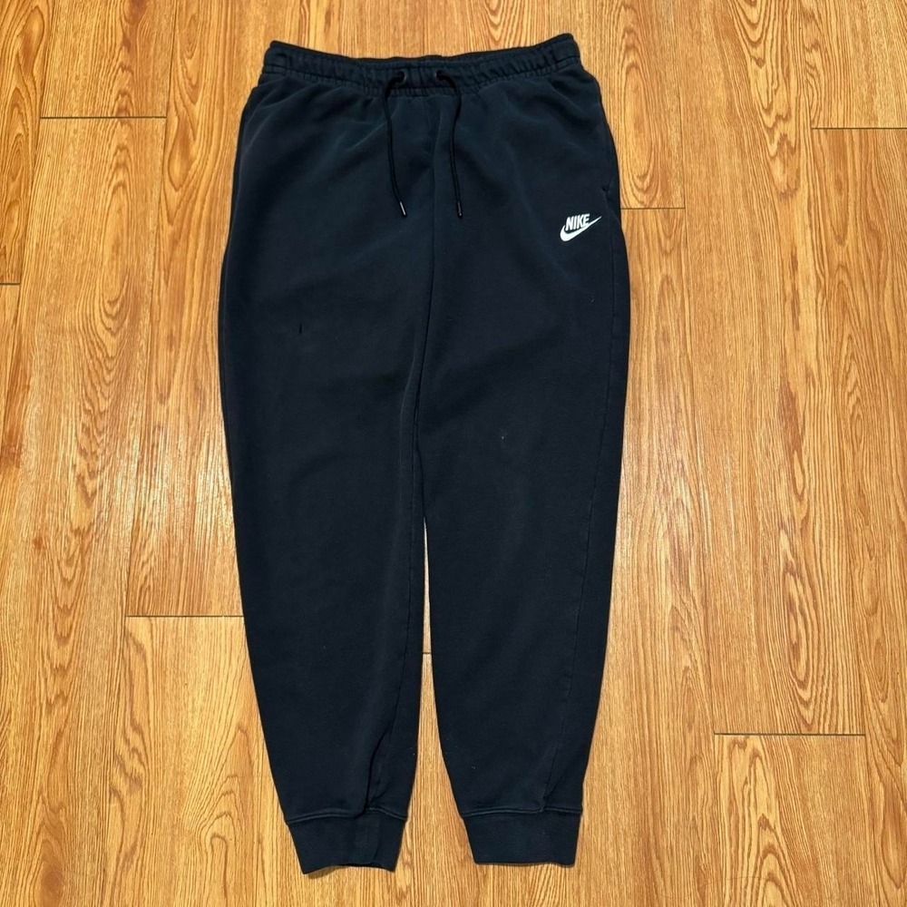 Nike Men's Sweatpants Tapered Black Cotton Workout Athletic Size‎ Medium